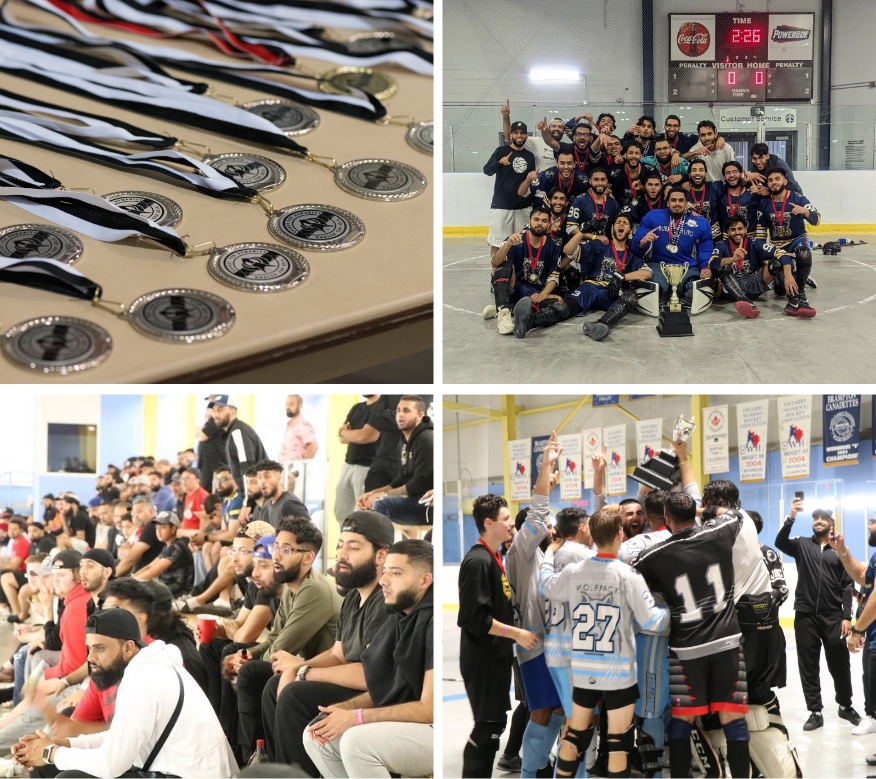 Hockey for Humanity tournament collage